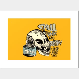 SKULL FUNK & DRAW Posters and Art